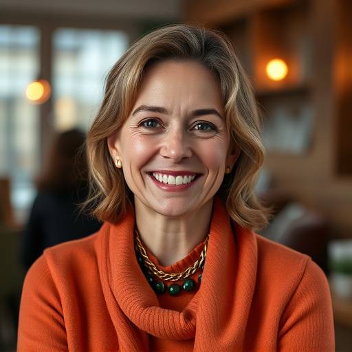Portrait d'Isabelle Moreau, fondatrice d'Étoile Cinéma, souriant chaleureusement