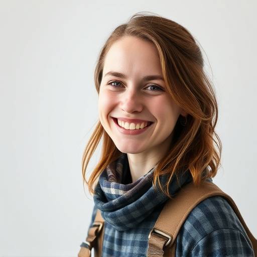 Portrait de Sophie Martin, Responsable de la Recherche de Lieux, avec un sourire enthousiaste